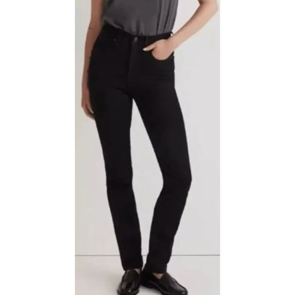 Madewell 10 Inch High Rise Skinny Jeans Black Size 27T Tall